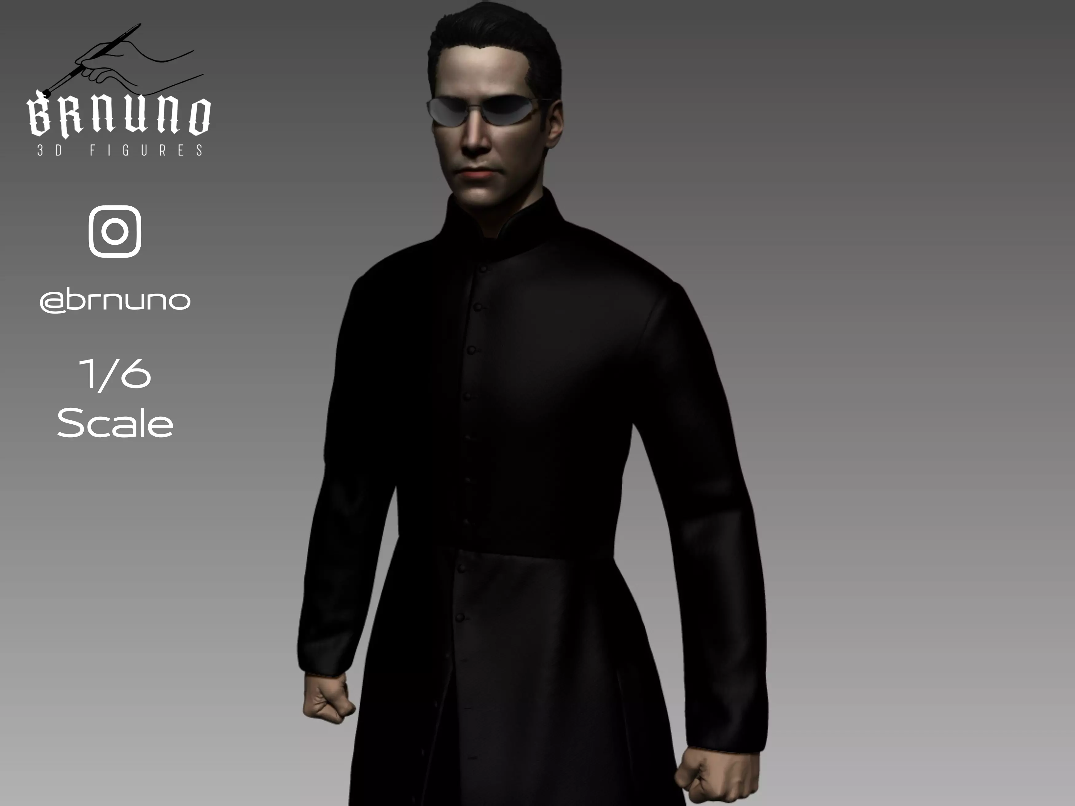 NEO MATRIX RELOADED - KEANU REEVES 3D print model_0
