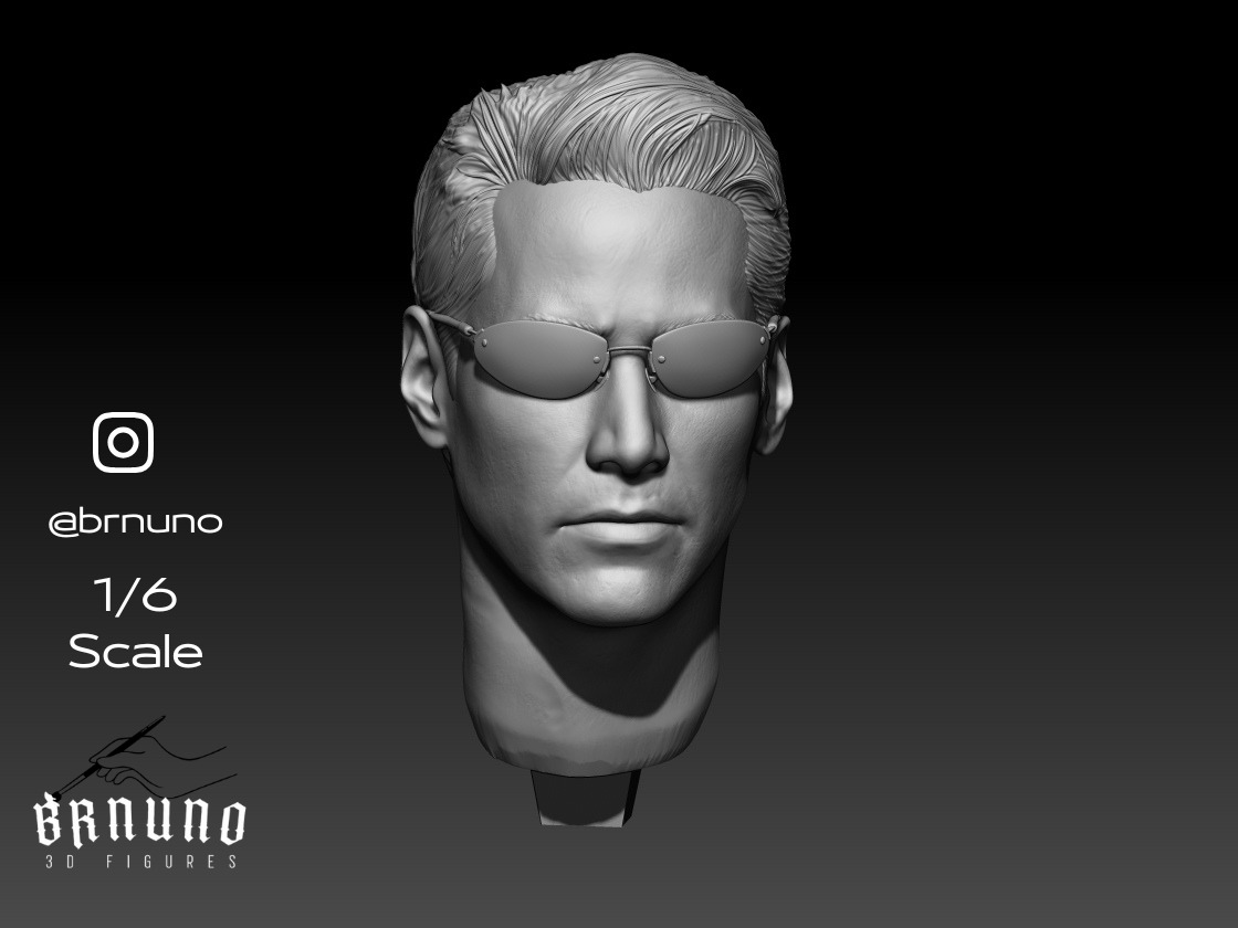 NEO MATRIX RELOADED - KEANU REEVES 3D print model_4