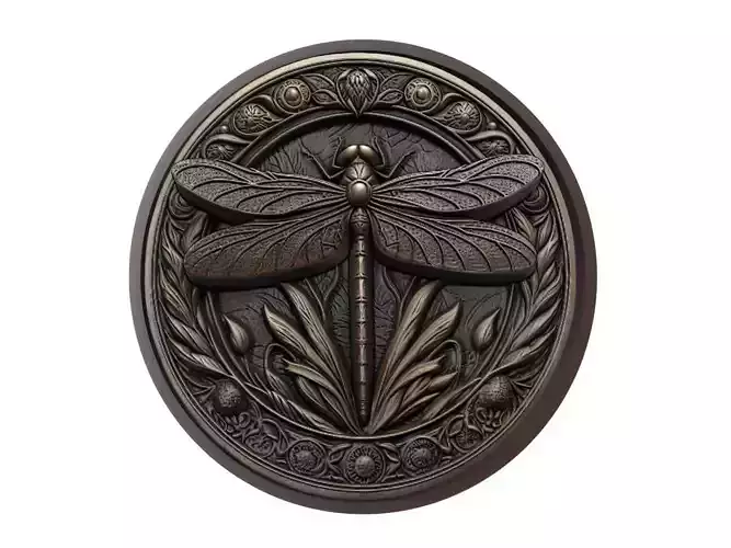 Dragonfly Animal Medallion