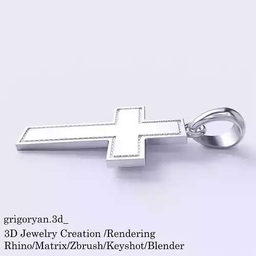 Simple Cross pendant ready to print model