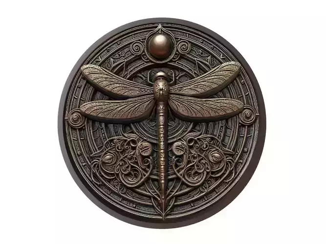 Dragonfly Animal Medallion