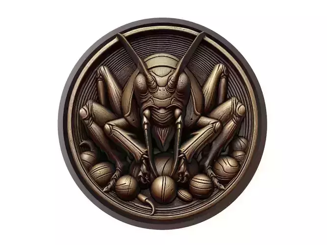 Cricket Animal Medallion