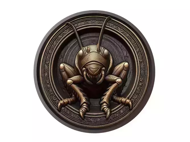 Cricket Animal Medallion
