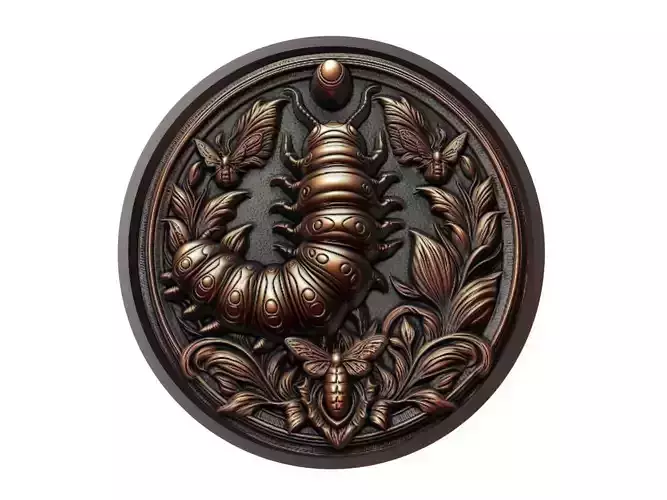 Caterpillar Animal Medallion