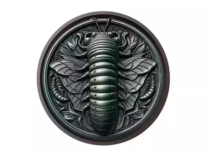Caterpillar Animal Medallion
