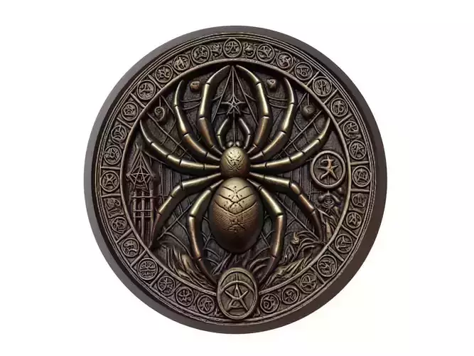 Spider Animal Medallion