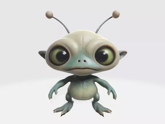 Chibi alien 3D model