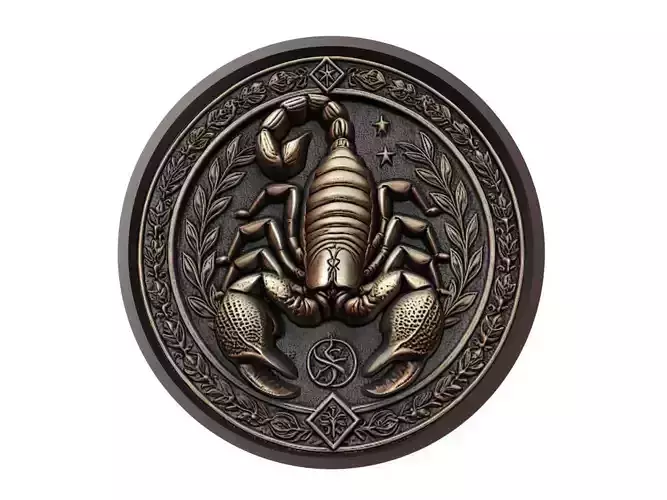 Scorpion Animal Medallion