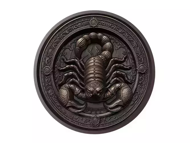 Scorpion Animal Medallion