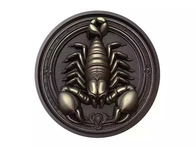Scorpion Animal Medallion