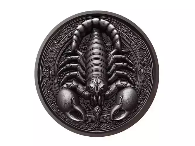 Scorpion Animal Medallion