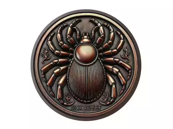 Tick Animal Medallion