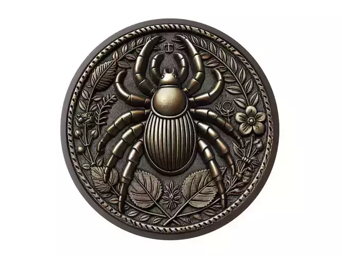 Tick Animal Medallion