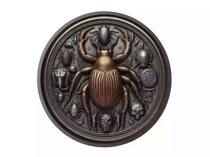 Tick Animal Medallion