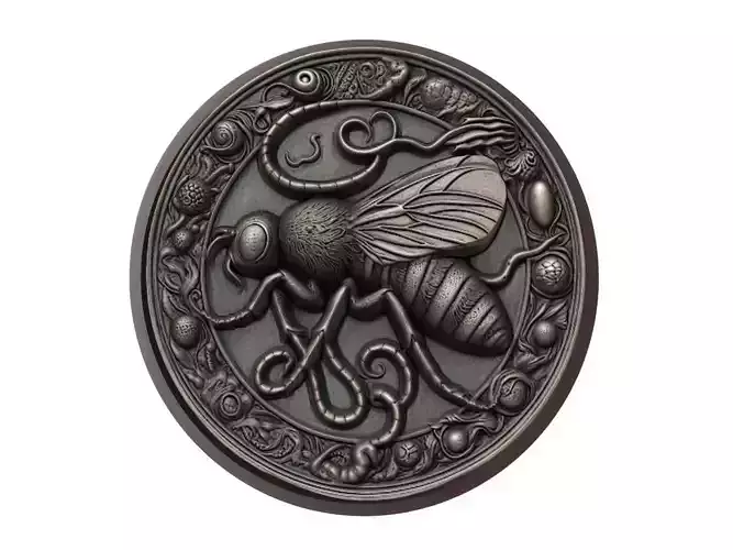 Flea Animal Medallion