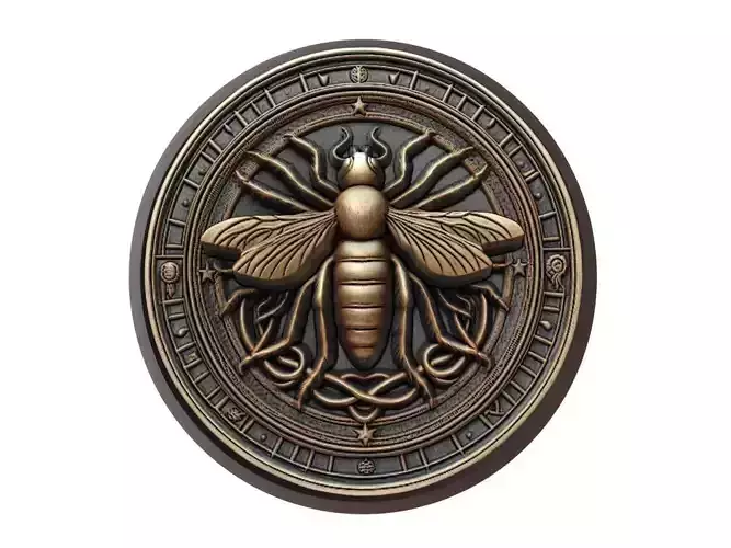 Flea Animal Medallion