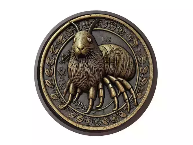 Flea Animal Medallion