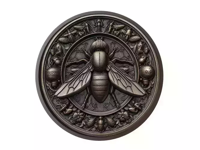 Fly Animal Medallion