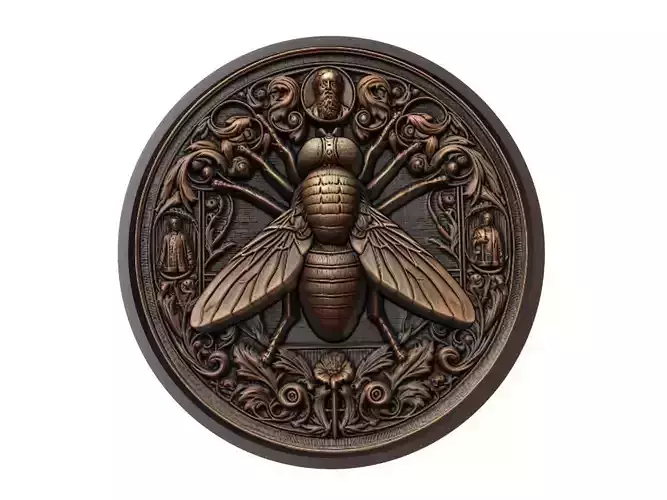 Fly Animal Medallion