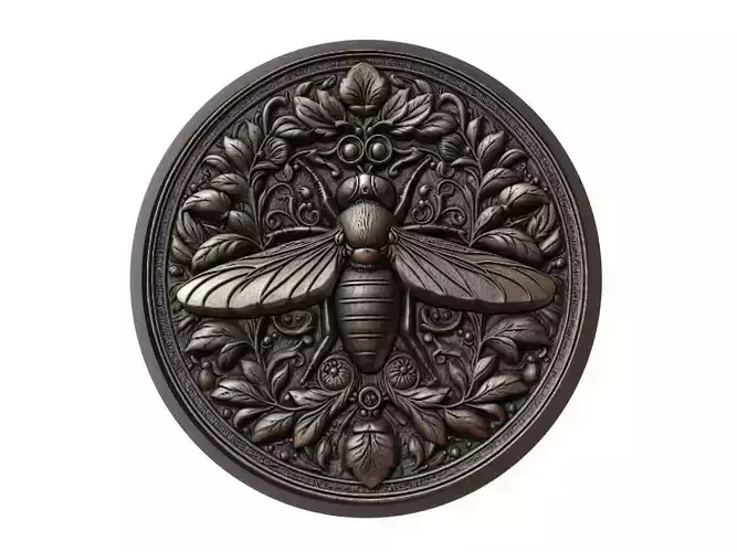 Fly Animal Medallion