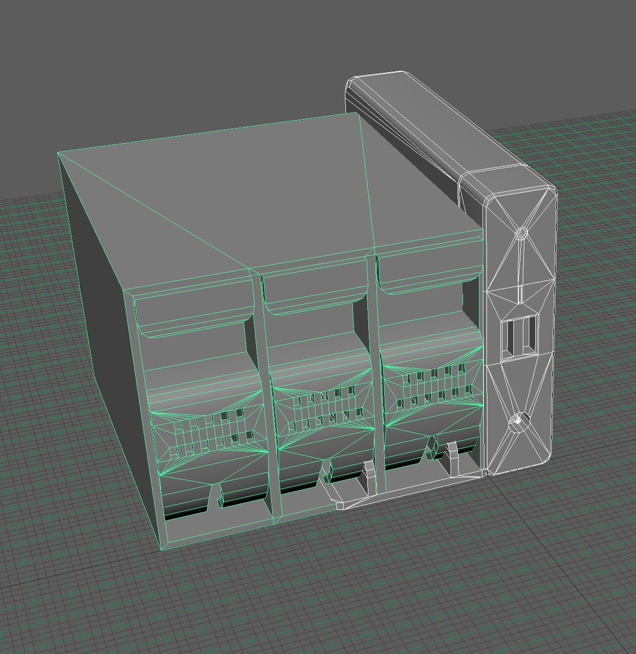 Hdd case Low-poly 3D model_4