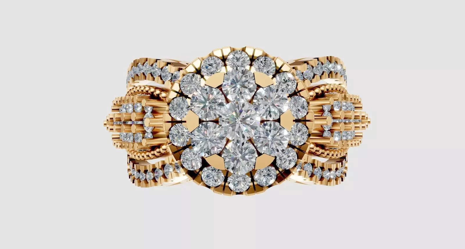 Engagement Ring 3D print model_0