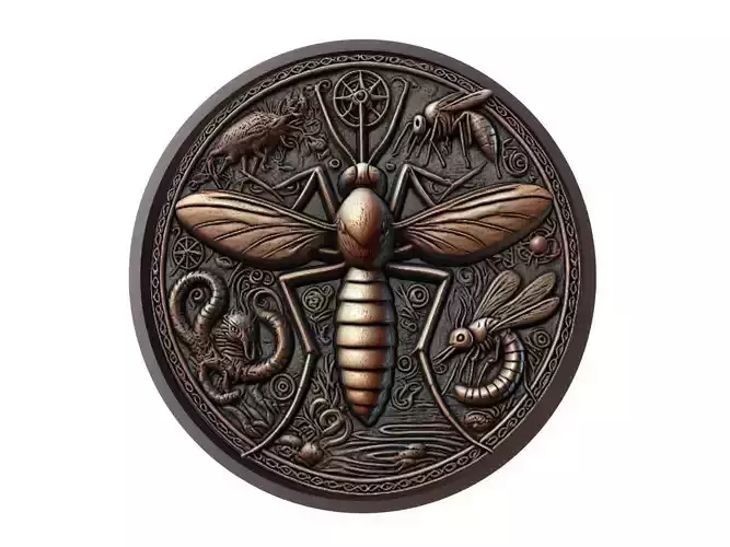 Mosquito Animal Medallion