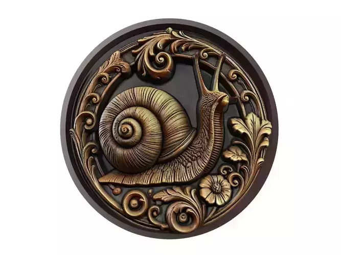 Snail Animal Medallion