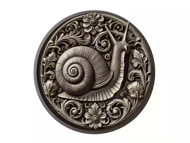 Snail Animal Medallion