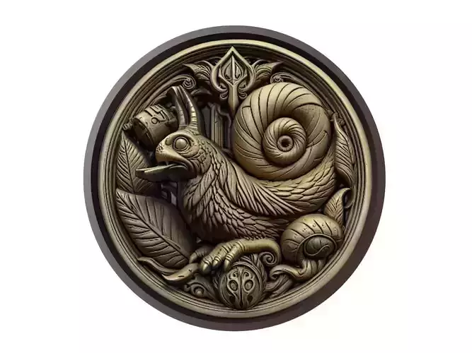 Slug Animal Medallion