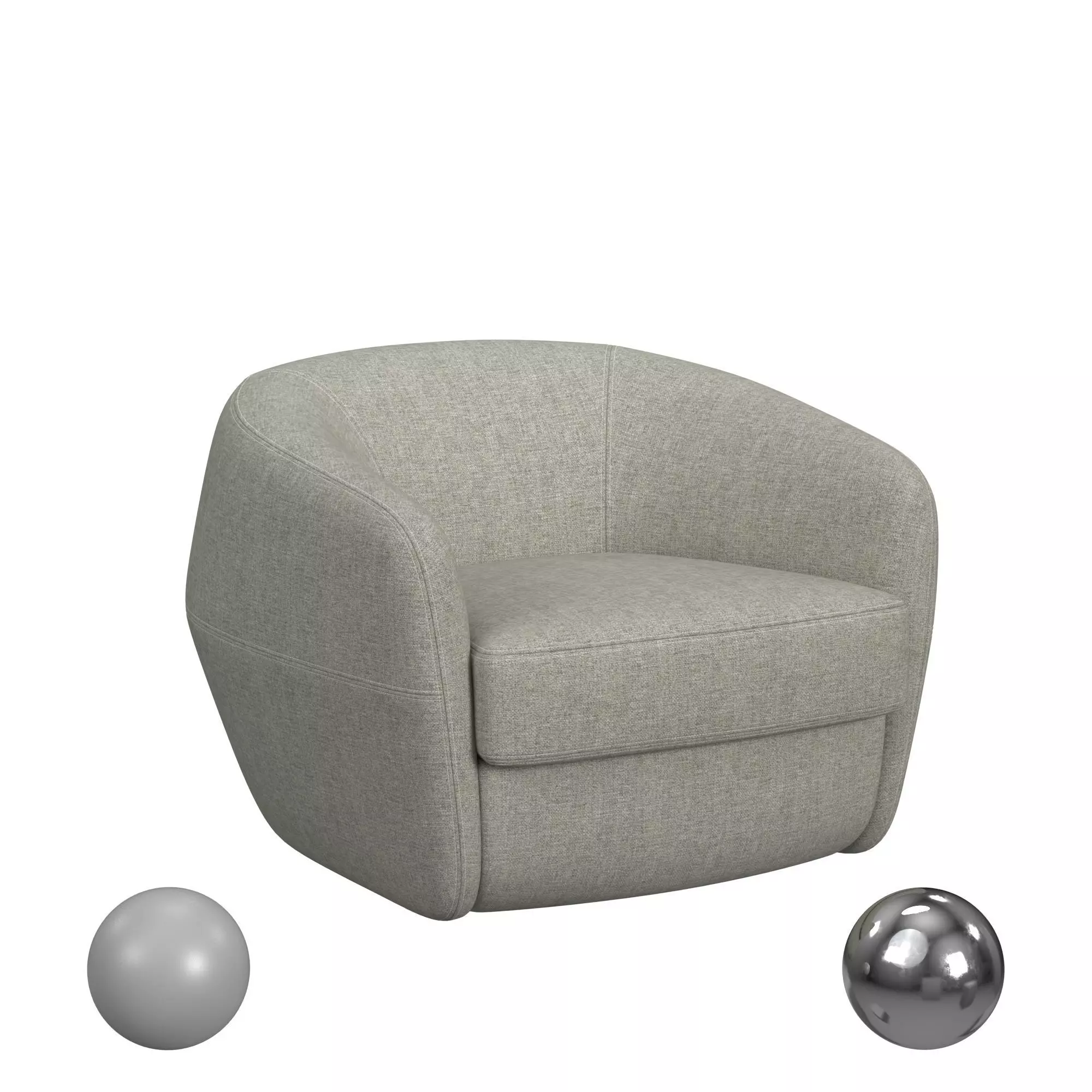 American Leather Berger chair 3D model_0