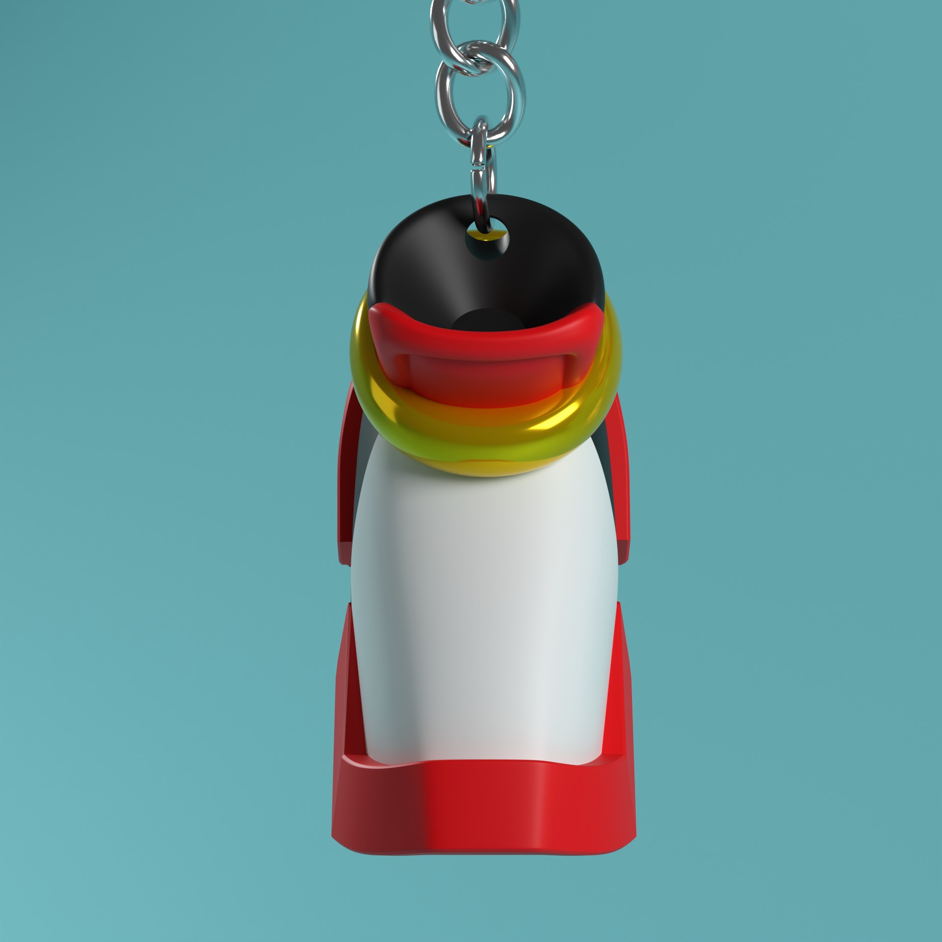 Shadow the Hedgehog Keychain Shoe  - 3MF available 3D print model_2