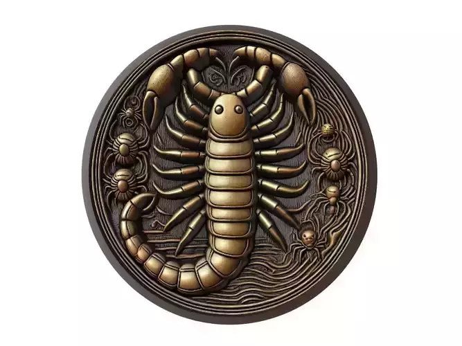 Centipede Animal Medallion