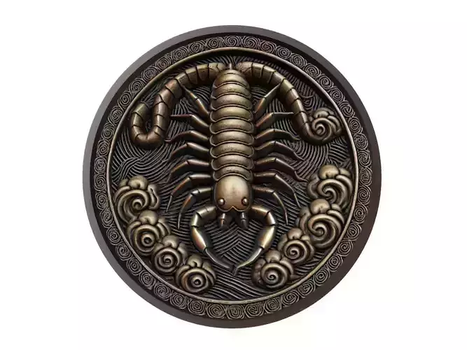 Centipede Animal Medallion