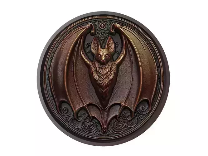 Bat Animal Medallion