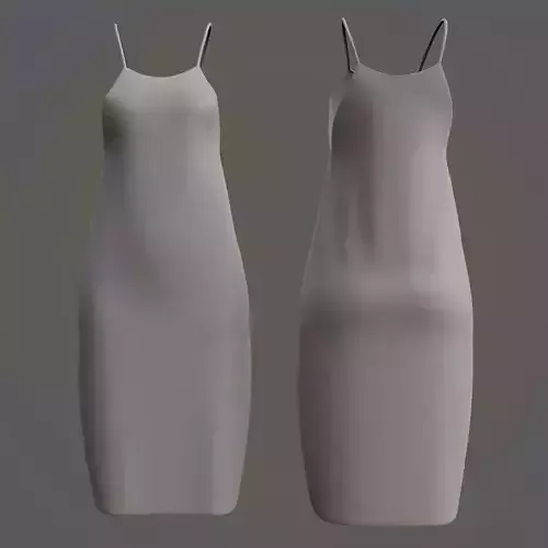 3D Female dress- Singlet Dress