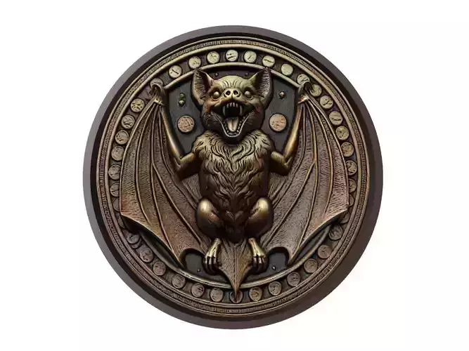 Bat Animal Medallion