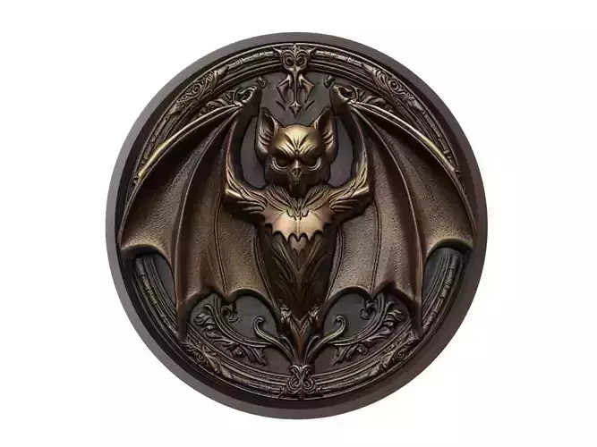 Bat Animal Medallion