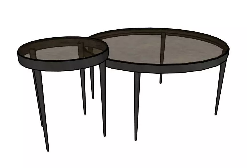Yoko Nesting Tables by Four Hands  3D model_0