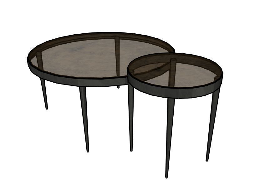 Yoko Nesting Tables by Four Hands  3D model_2