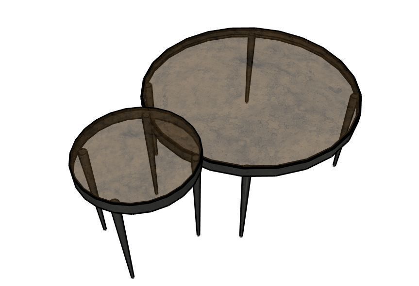 Yoko Nesting Tables by Four Hands  3D model_1