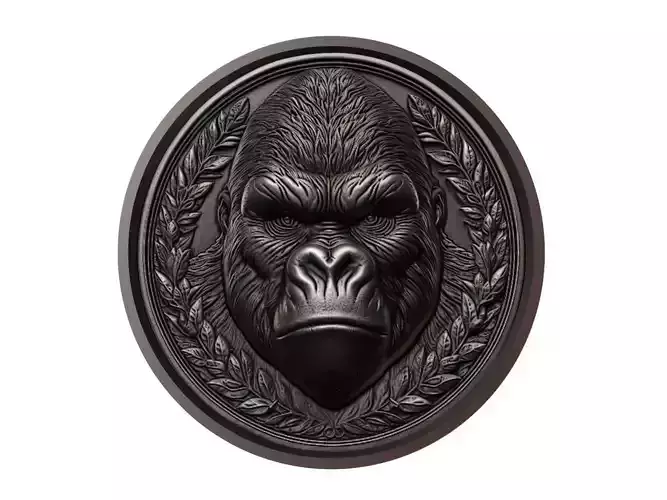 Gorilla Animal Medallion