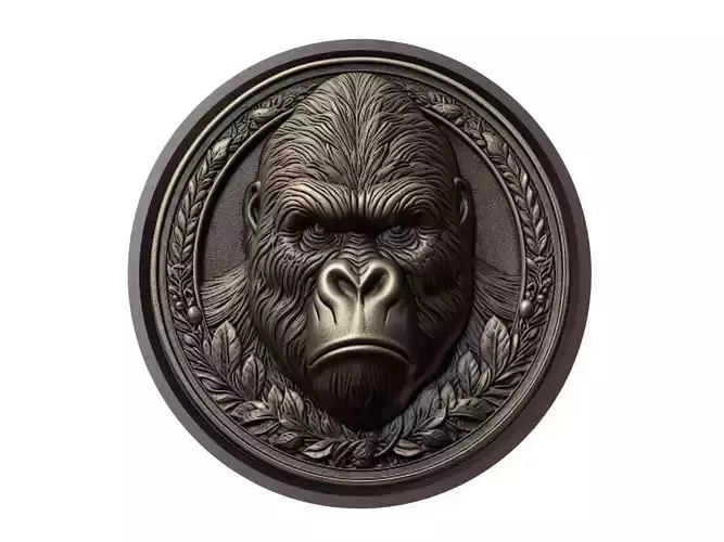 Gorilla Animal Medallion