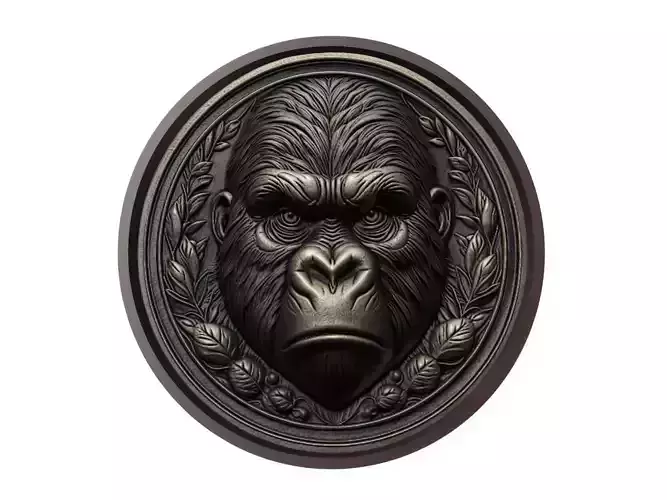 Gorilla Animal Medallion