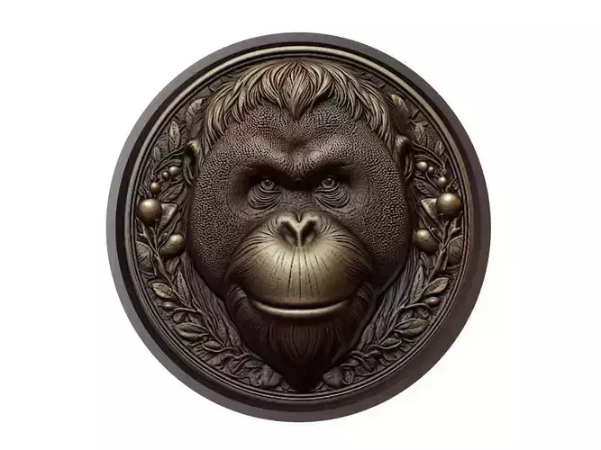 Orangutan Animal Medallion