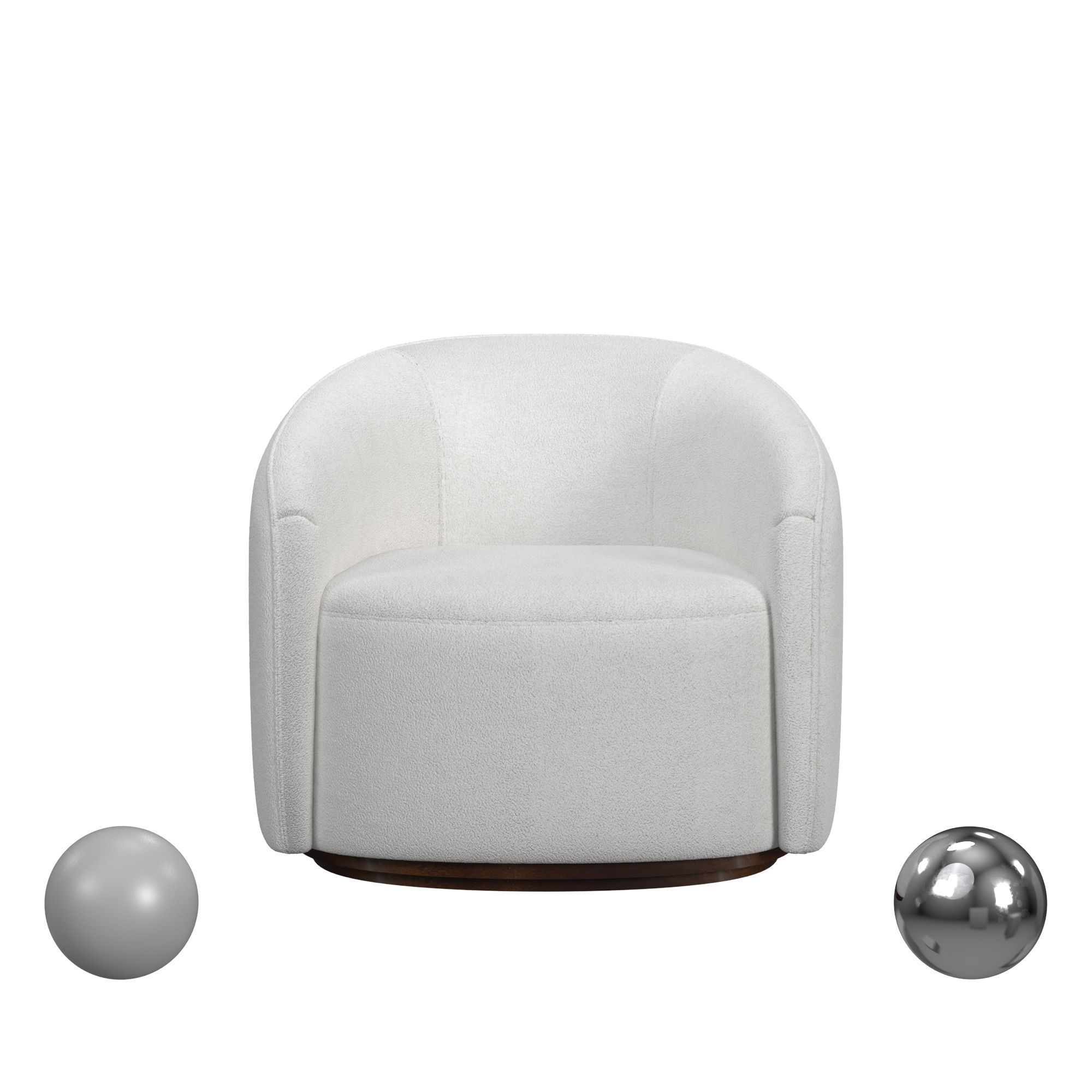 Bassett Mirror Company Living Room Rory Accent Chair 3D model_1