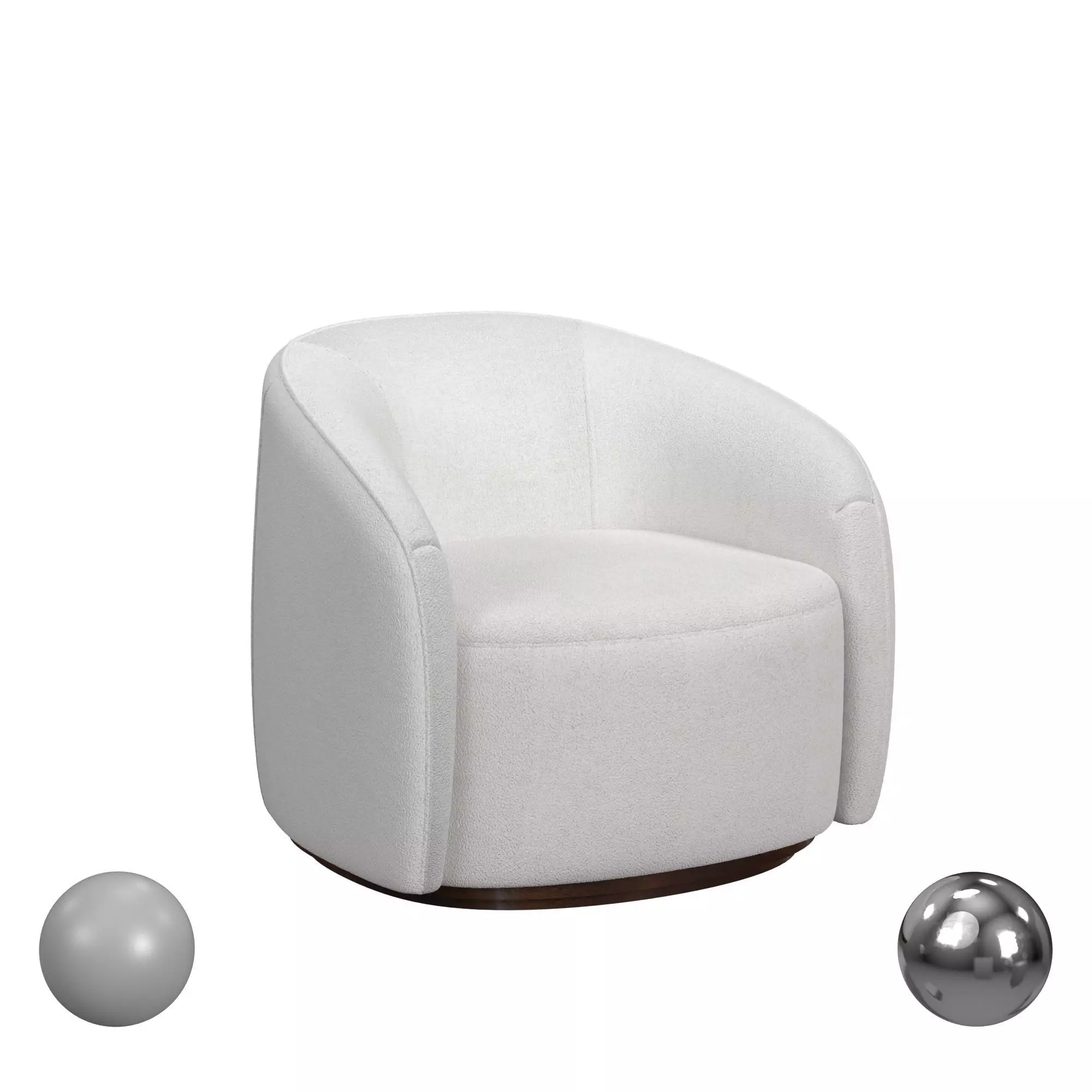Bassett Mirror Company Living Room Rory Accent Chair 3D model_0