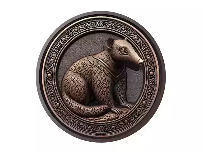 Anteater Animal Medallion