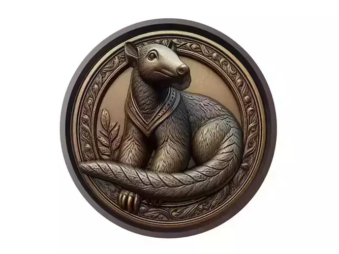 Anteater Animal Medallion