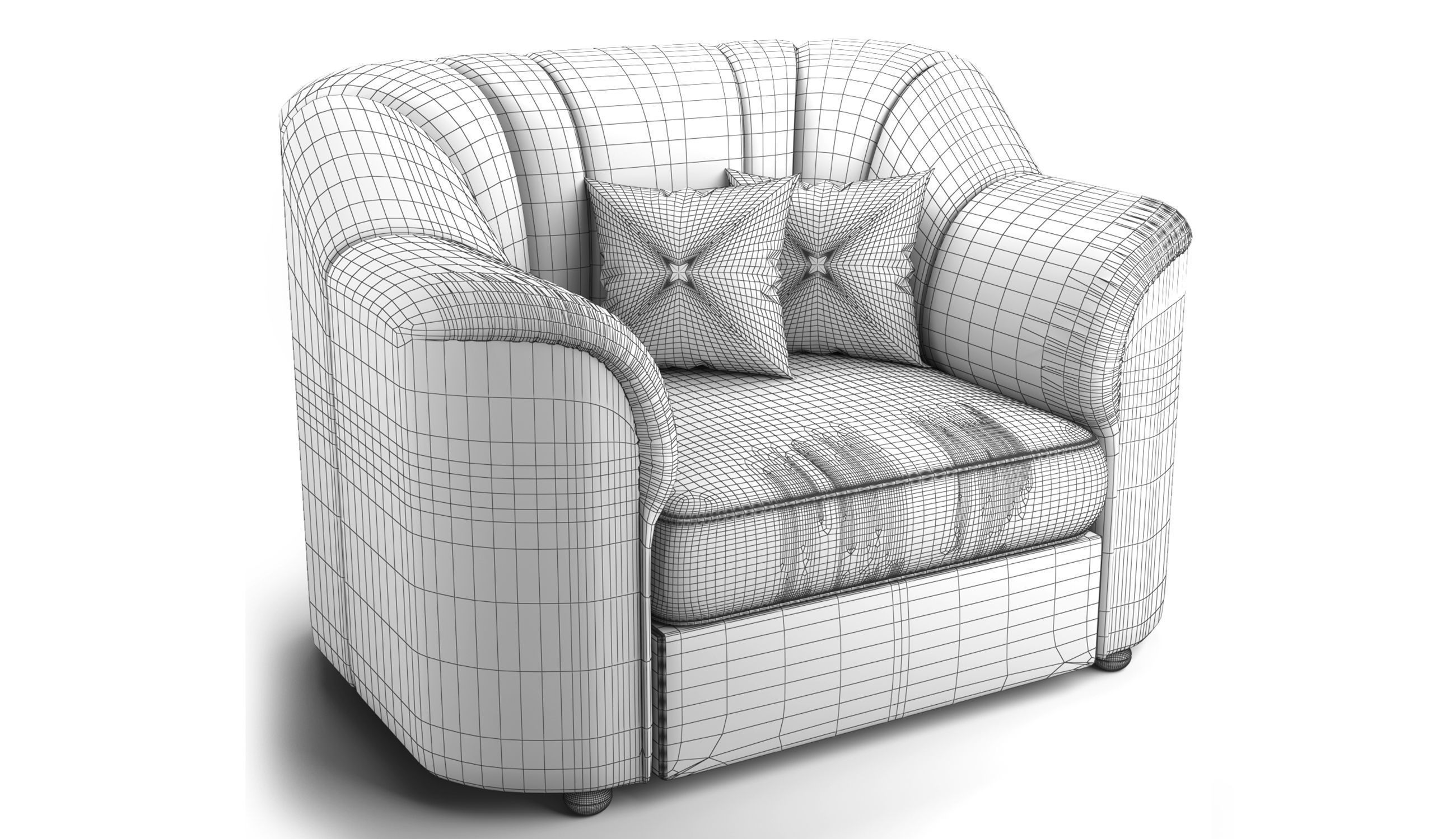 Luxurious Relaxation Chair FSo001B 3D model_6